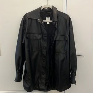H&M Leather Jacket/Top